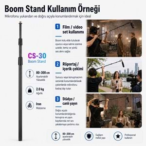 Tower CS-30 Sahne ve Set Tipi Boom Standı