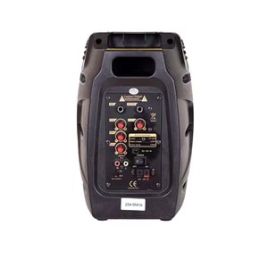 D-Sound Pa-065 130W Siyah Amfi Taşınabilir Şarjlı Hoparlör