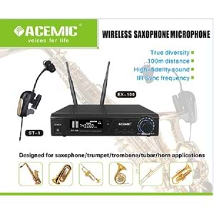 Acemic Ex-100/St-1Uhf Wireless Instrument Microphone