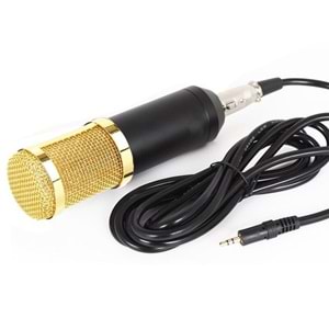 Oxid Bm-800 35Mm Condenser Mikrofon ve Ses Kartı Uyumlu Xlr-Xlr