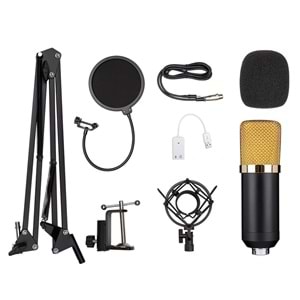 Oxid Kayıt Mikrofonu Bm-700 Set 35Mm Condenser Mikrofon