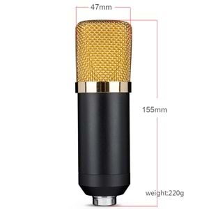 Oxid Kayıt Mikrofonu Bm-700 Set 35Mm Condenser Mikrofon