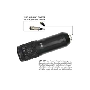 Oxid Cm-240X Black Condenser Mikrofon