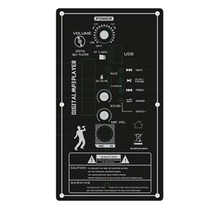 Ds-08 Telsizli 8 Ses Sistemi Kablosuz Mikrofon Taşınabilir Şarjlı Hoparlör