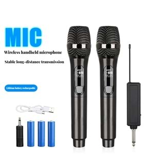 Wn-04 Kablosuz 2 El Mikrofonu Şarjlı