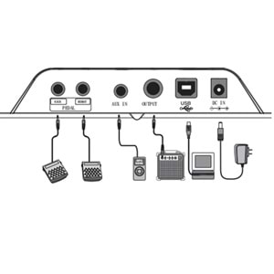 MP200-Portable Digital Electric Drum Set Pad