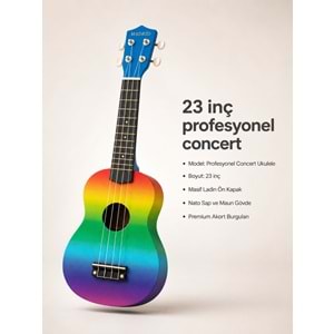 Madrid Ukulele Decal MU-21-13Colorful