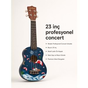 Madrid Ukulele Decal MU-21-16Christmas