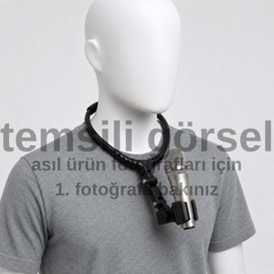Tower Mikrofon Boyun Aparatı MSH-180N (Hands-Free) - Esnek Klipsli - Siyah (Mikrofon Ayı Dahil)