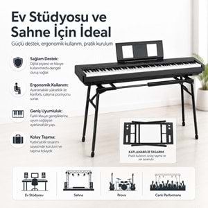 Tower Q250 Katlanabilir Uzayabilen Profesyonel Org Sehpası Standı Ayağı