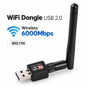 600 Mbps Usb Anten 2.0 Mini Wifi Adaptörü Dongle 802.11n Usb Kablosuz Wifi Alıcısı