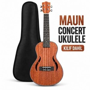 Puka 23 F-Hole Concert Maun Profesyonel Ukulele