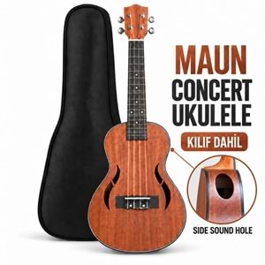Puka 23 F-Hole Concert Maun Profesyonel Ukulele