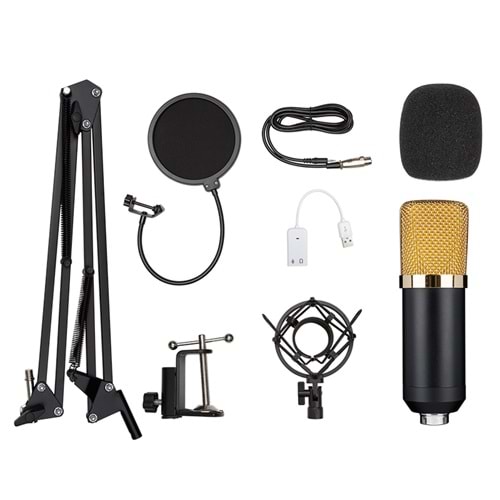 Oxid Kayıt Mikrofonu Bm-700 Set 35Mm Condenser Mikrofon