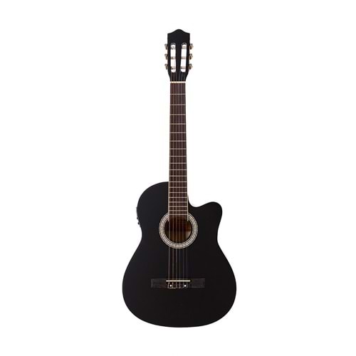 Carissa Cg-155Ce Bk Siyah Elektro Klasik Gitar