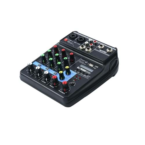 D-Voice M-400Btı Ses Kartlı Mixer 4 Kanal Bluetooh Usb
