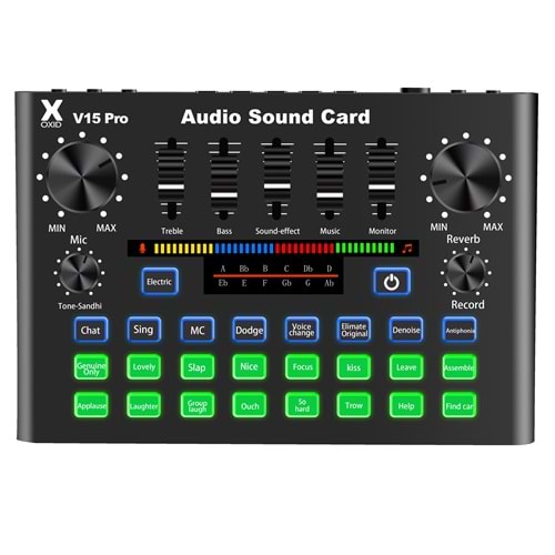 Oxid V15 Pro Podcast Youtuber Ses Kartı