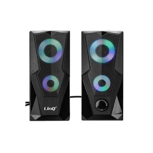 Linq A5005 2 0 Rgb Led Işıklı Usb Kablolu Hoparlör