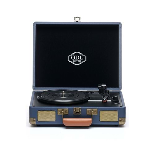 Gdl Retro Çanta Pikap T317B Lacivert (Bluetooth-Şarjlı)