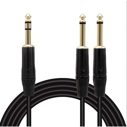 Kretz Ld390B 2X 6 3 Mm Mono Erkek - 6 3 Mm Stereo Erkek 3 Metre Kablo 20164