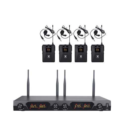 Oxid Uhf U-4400Y Kablosuz Mikrofon 4 Yaka