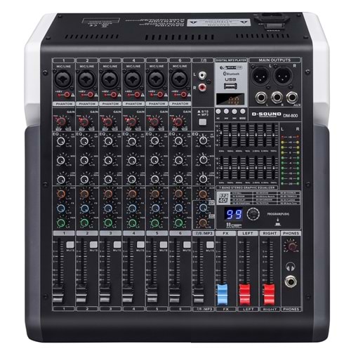D-Sound Dm-800 8 Kanal Deck Mixer