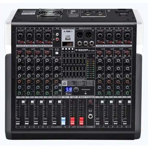D-Sound Dm-1000P 10 Kanal Power Mixer