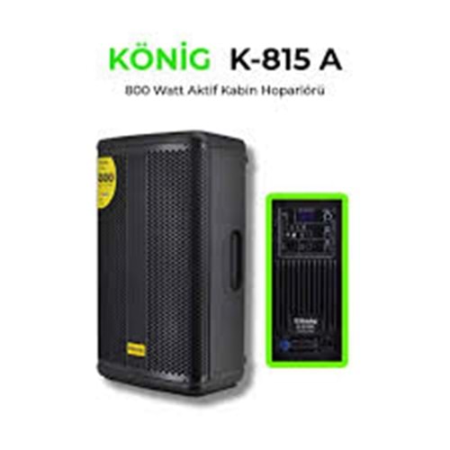 König K-815A 15'' 800W Aktif Kabin