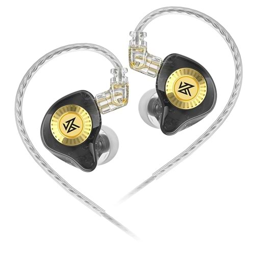 KZ EDX ULTRA In-Ear Monitor Dinamik Sürücü HiFi IEM Kulak İçi Kulaklık (Black-Siyah)