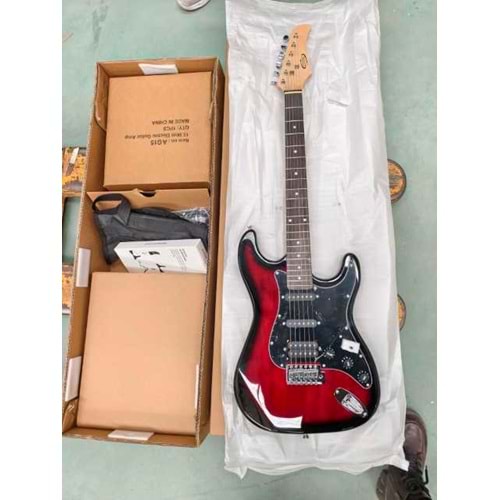 ST-205 Rock-IN Elektro Gitar Set BRDS KIRMIZI