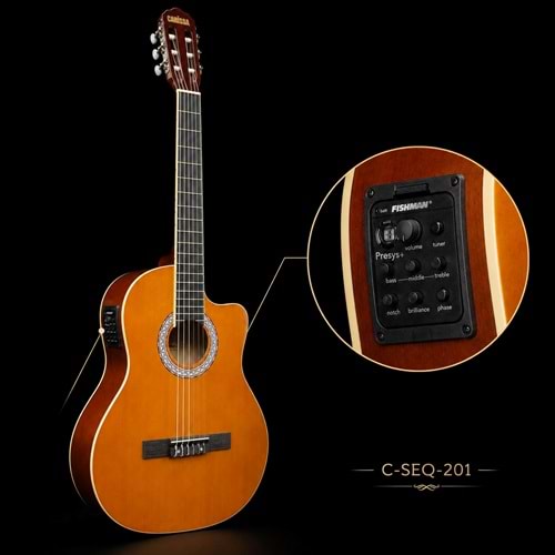 Carissa klasik Gitar CG-SEQ-201