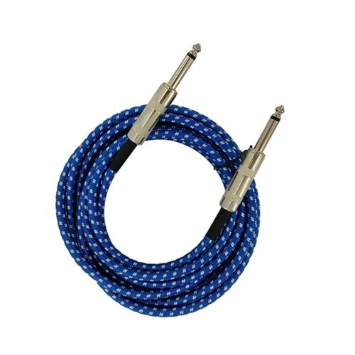KreTZ Vintage GT3M Gitar Kablosu Mavi/Blue