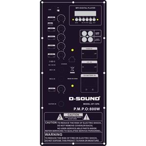 D-Sound Xp-12Pa Taşınabilir Şarjlı Hoparlör