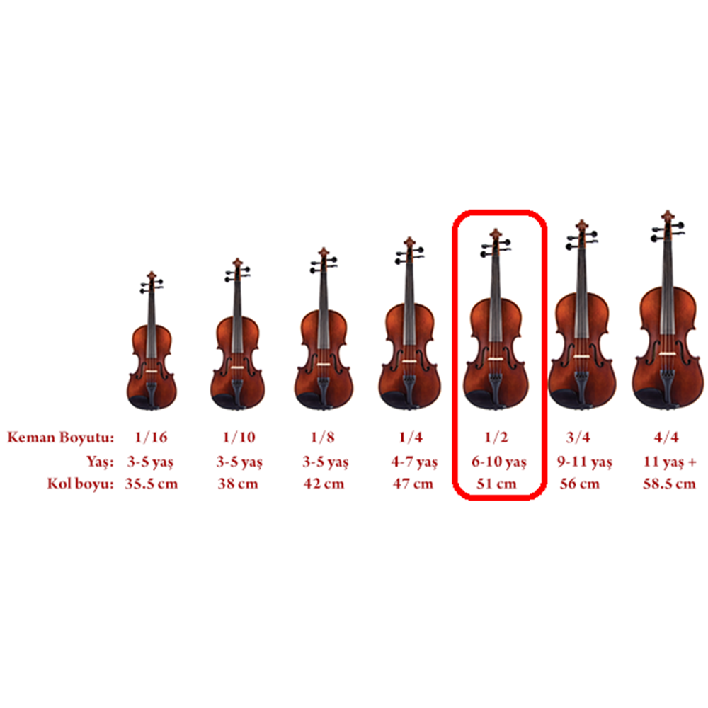Bremen Bv-024H MAT 2/4 Lamine Ağaç Yarım Boy Keman