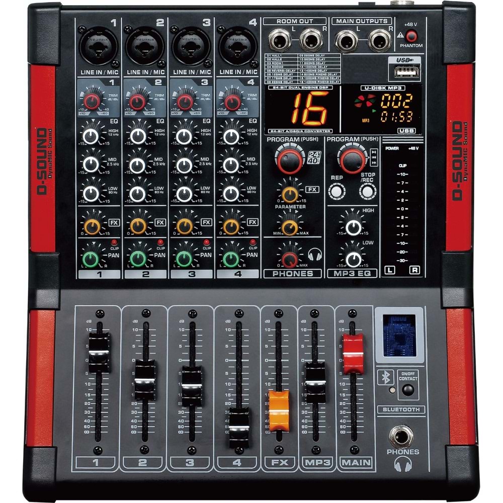 D-Sound M-400 4 Kanal Deck Mixer