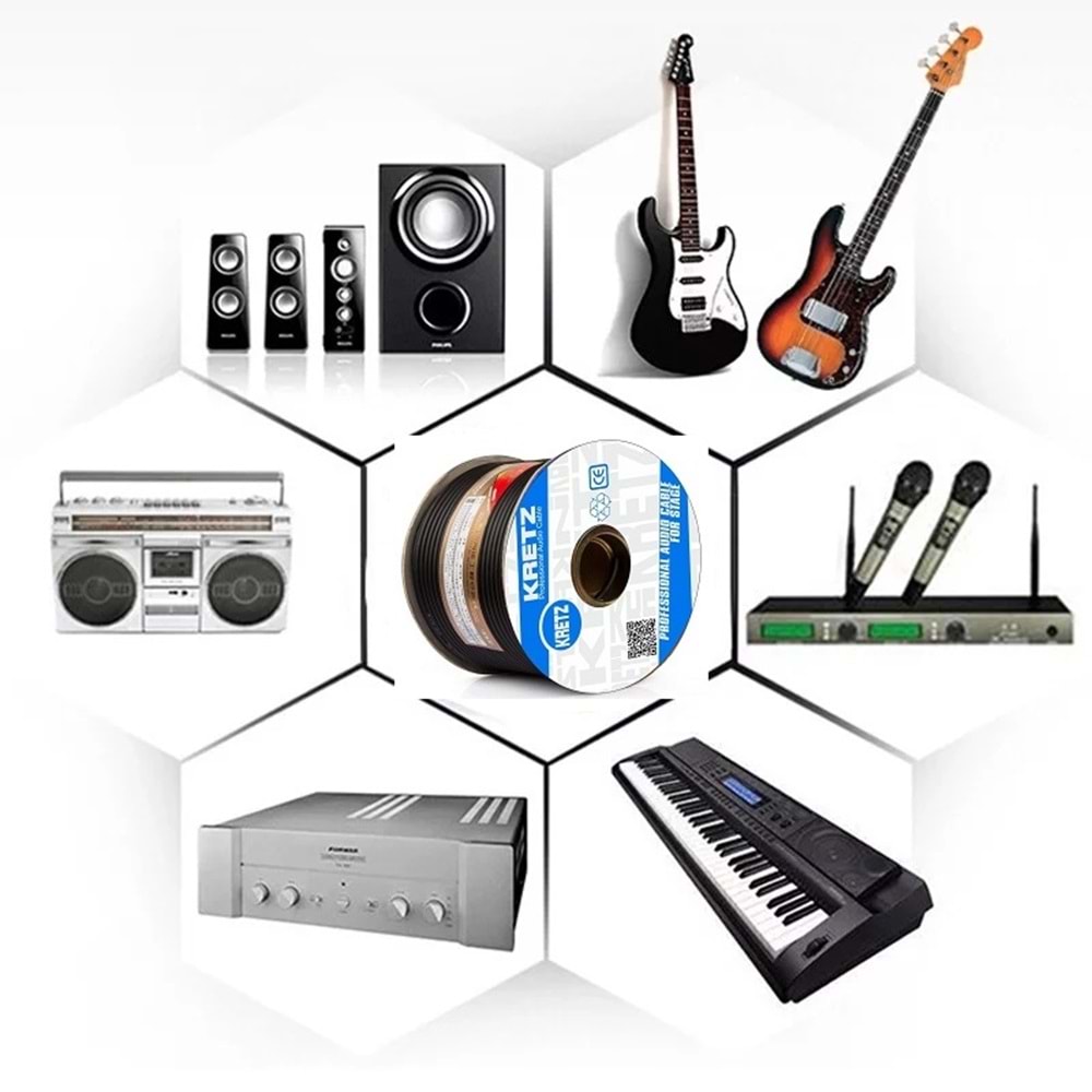 Kretz Krt 6520 2X0 22Mm 100M STEREO MİK.KABLO