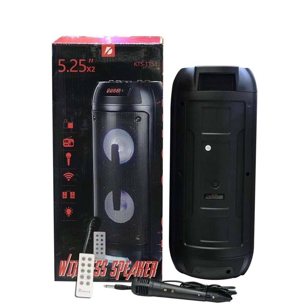 Kts-1151 Bluetooth-Sd-Usb Şarzlı Hoparlör
