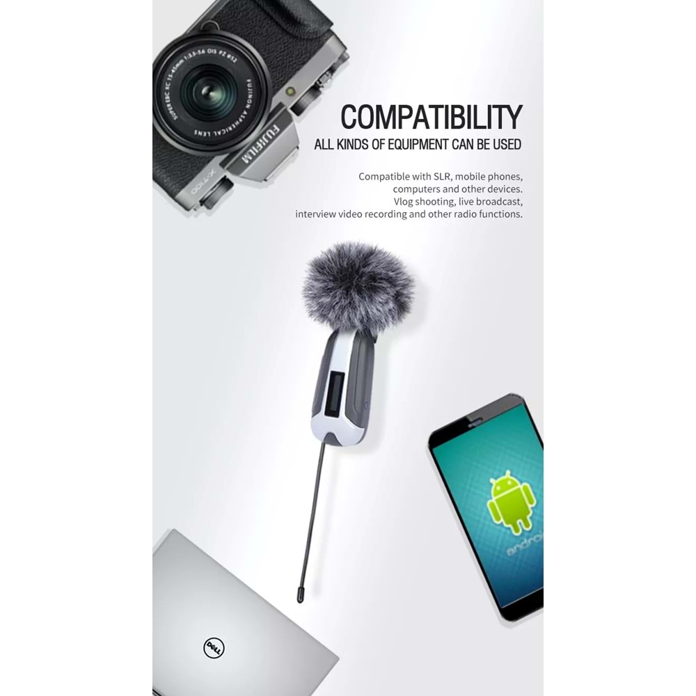 Cmy-100 Yaka Mikrofonu Kamera Ve Cep Telefonu Uyumlu