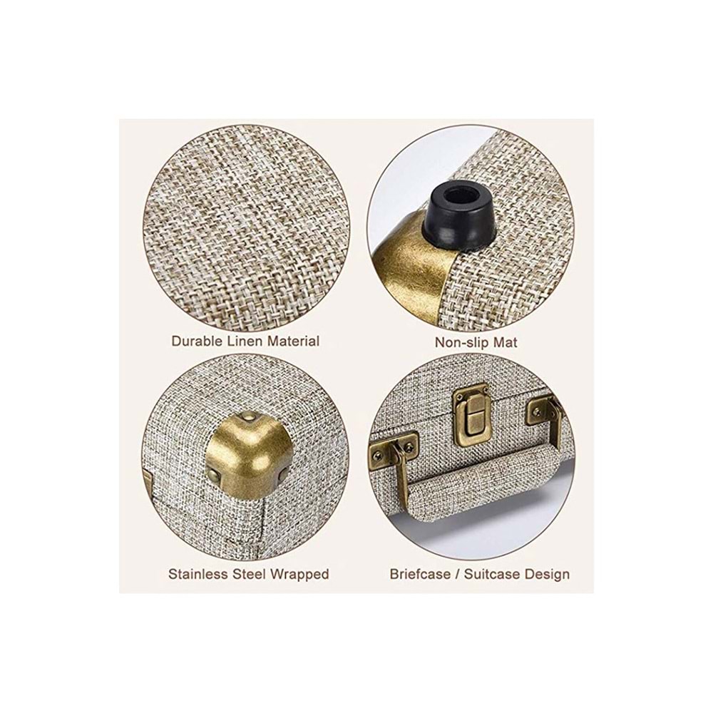 Record Master Retro Pikap – Bluetooth Özellikli – Özel Kumaş Kaplama – Tüm Plakları Çalabilme