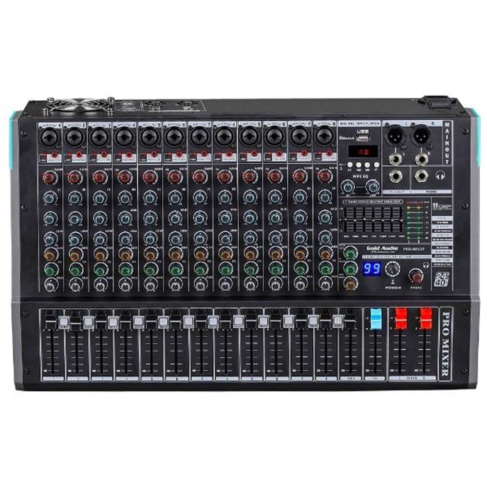 Gold Audio Pro-M912 12 Kanallı Deck Mikser