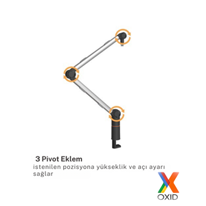 Oxid MMS-06 Gri Broadcast Stüdyo Mikrofon Standı