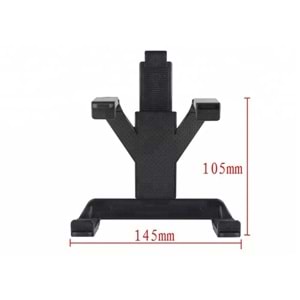 Ts-360° Rotating Universal Headrest Tablet Mikrofon Sehpası Tutucu