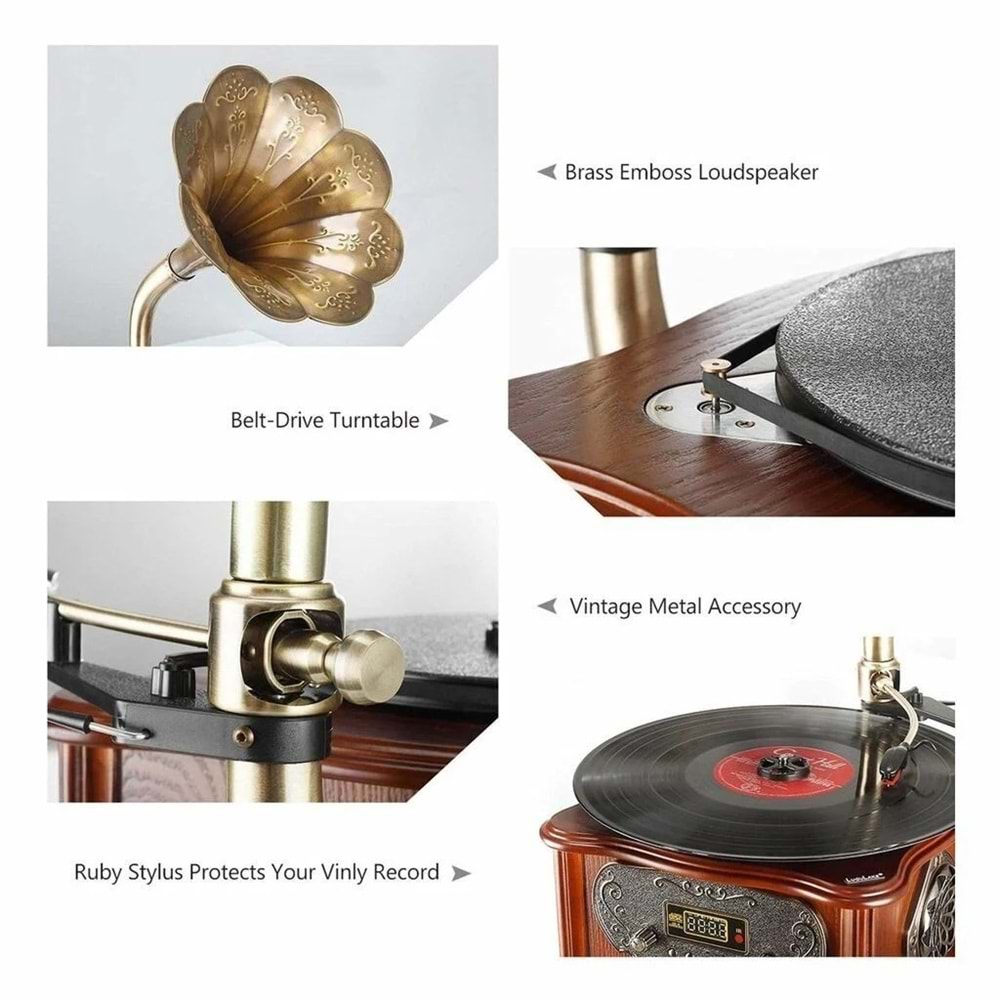 Gramofon-GD-693 Yeşil