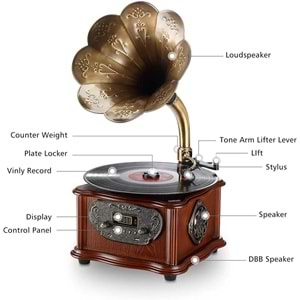Gramofon-GD-693 Yeşil