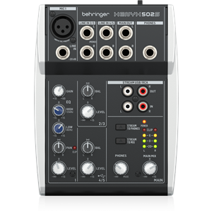 Behringer XENYX 502S Premium Analog 5-Input Mixer with USB Streaming Interface
