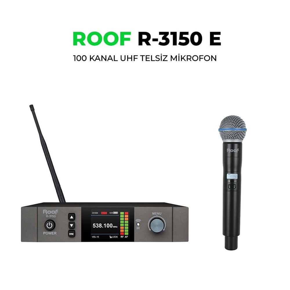 Roof R-3150 UHF Telsiz El Mikrofon