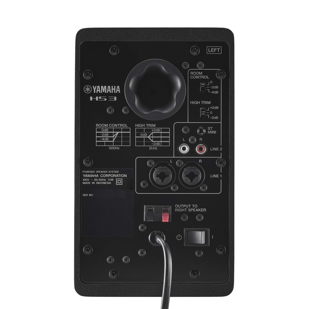 Yamaha HS3 Stüdyo Referans Monitör (Siyah-Çift)