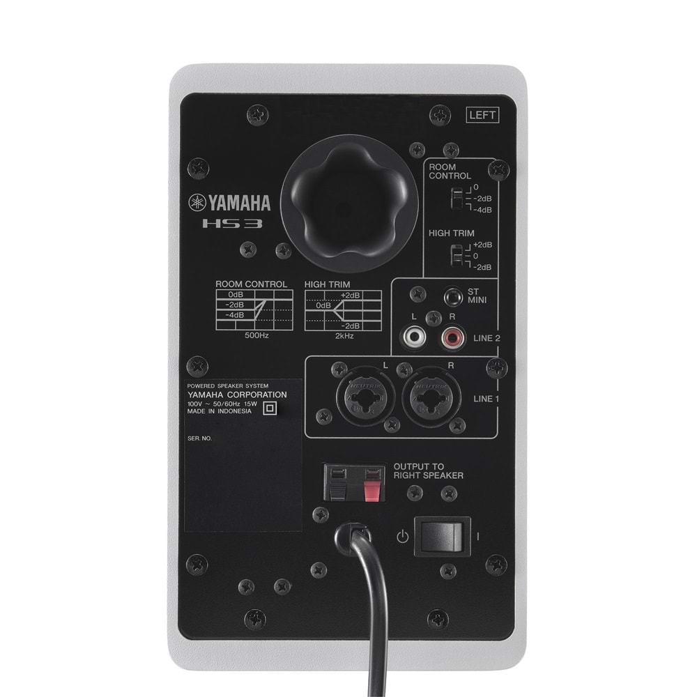 Yamaha HS3 Stüdyo Referans Monitör (Beyaz-Çift)