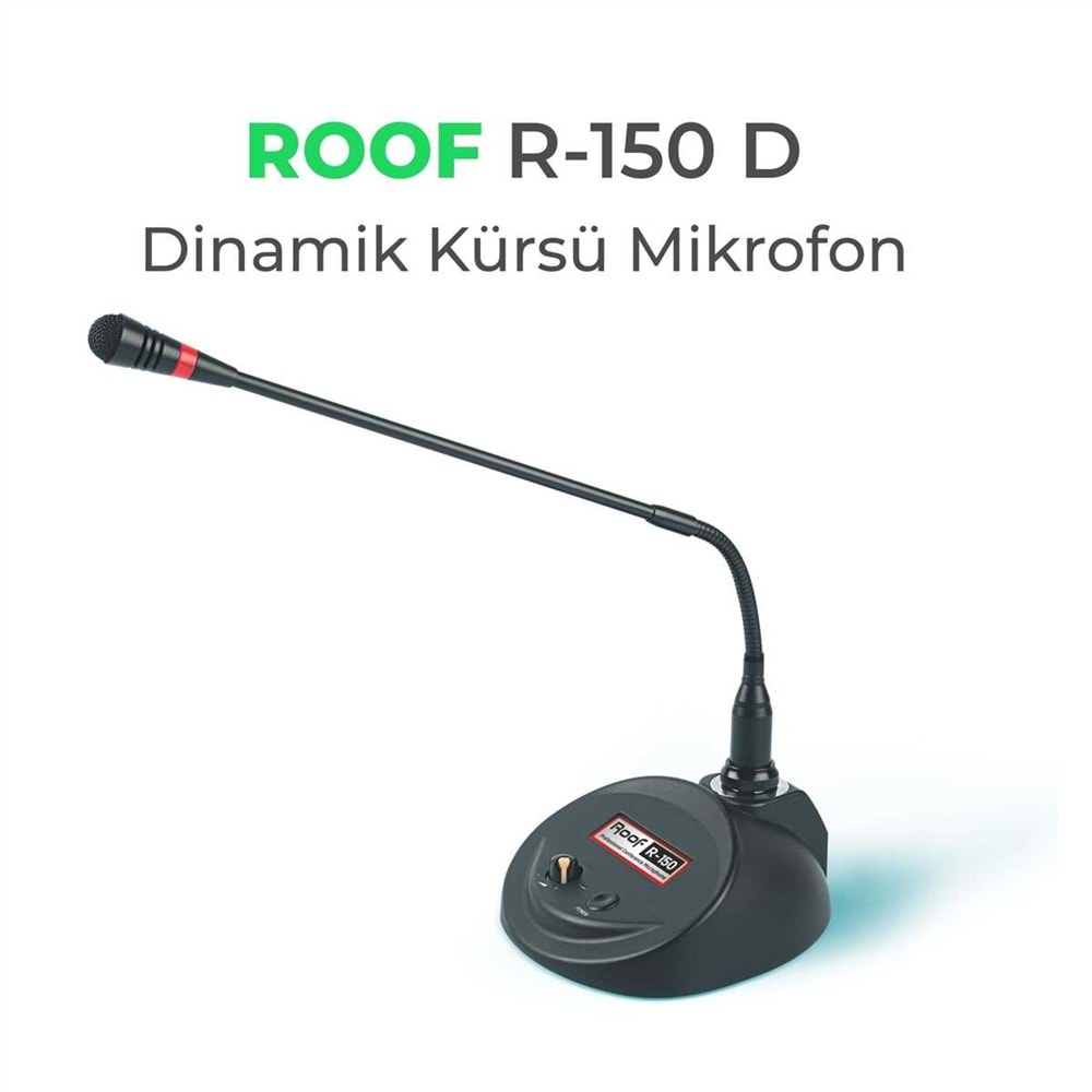 Roof R-150D Dinamik Kürsü Mikrofon