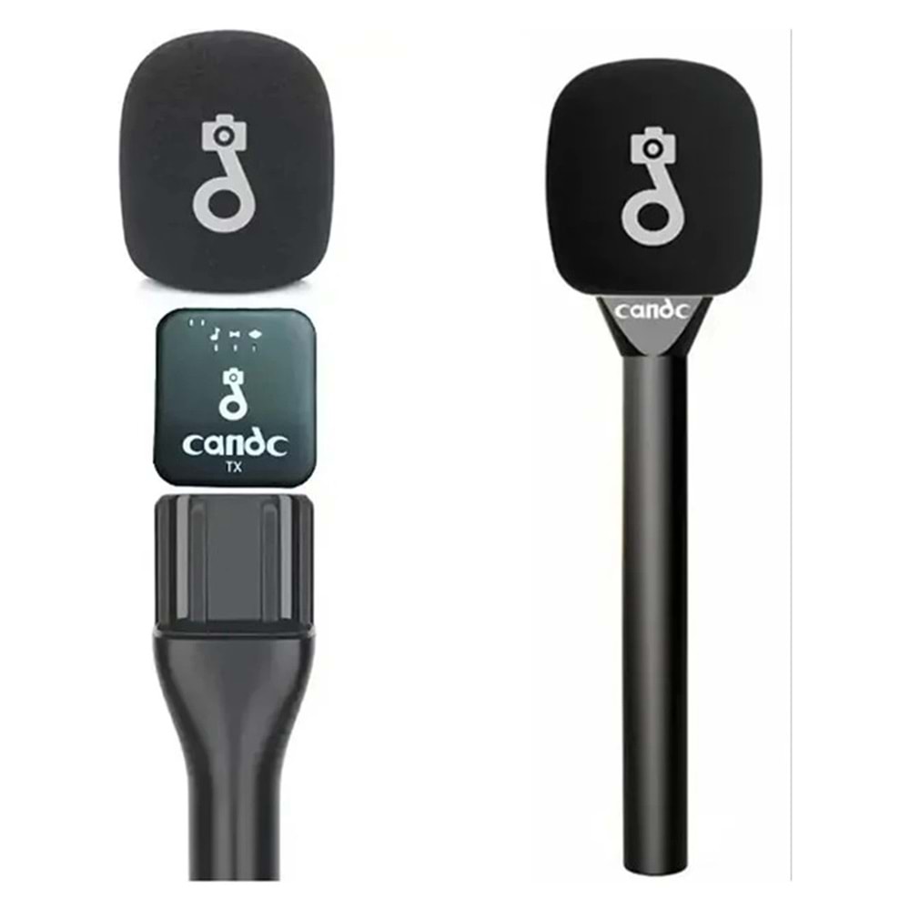 Cande DC-1V Röportaj Mobil Kamera Mikrofonu MIC 1TC-1RX